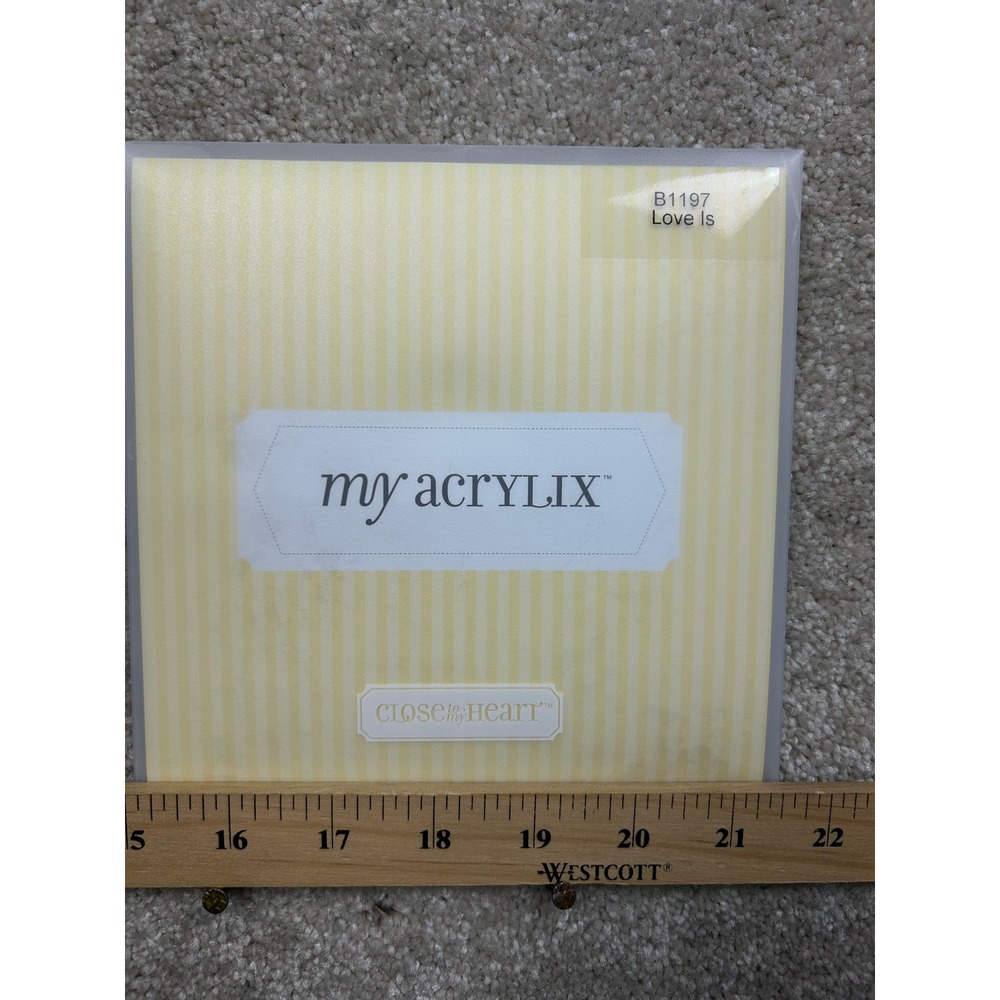 Close To My Heart Love Is B1197 My Acrylix Clear Stamps Hearts Valentine